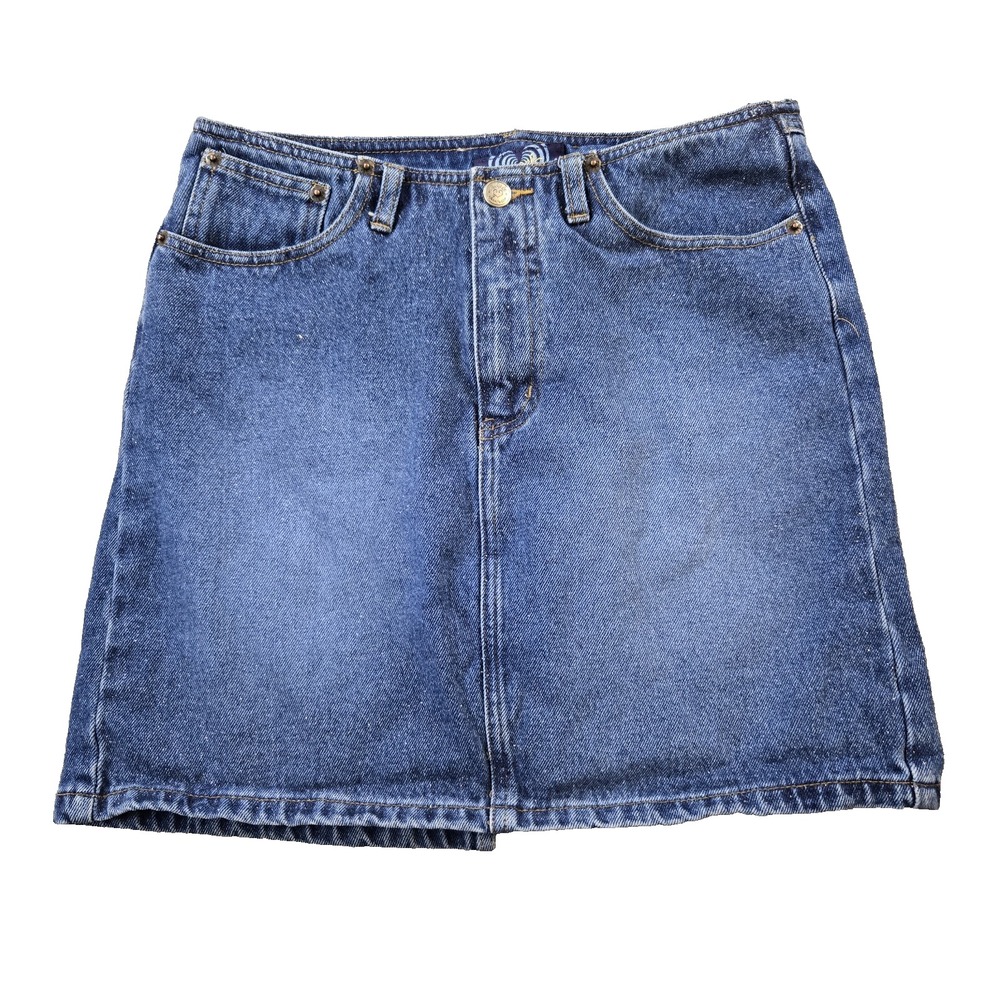 VTG Angels Jeans Junior's  Denim Skirt Glitter all Over Mini‎ Y2K 90s Sparkle 9